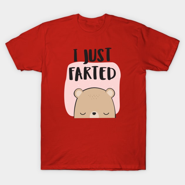 I Farted - Cute But Still - The Smell We All Smelt - Peach T-Shirt by Crazy Collective